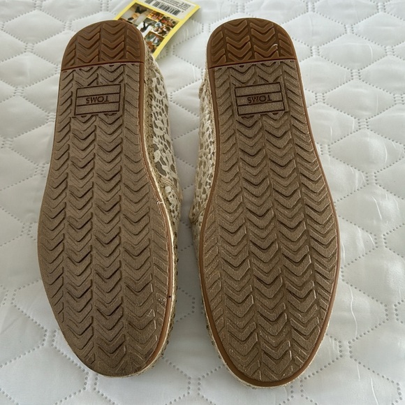 NWT TOMS deconstructed rope lace leave shoes, size 8 - Picture 5 of 9